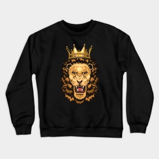 Angry Lion King Crewneck Sweatshirt